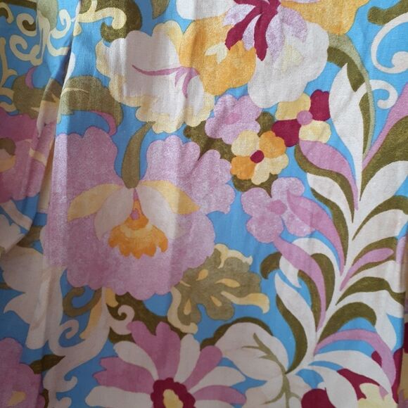 Zara Nwt Floral Multicolor Linen Blend Maxi Dress - Picture 11 of 14